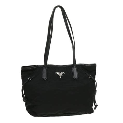 Prada Black Nylon 2way Tote Handbag BN1057 117 182077 